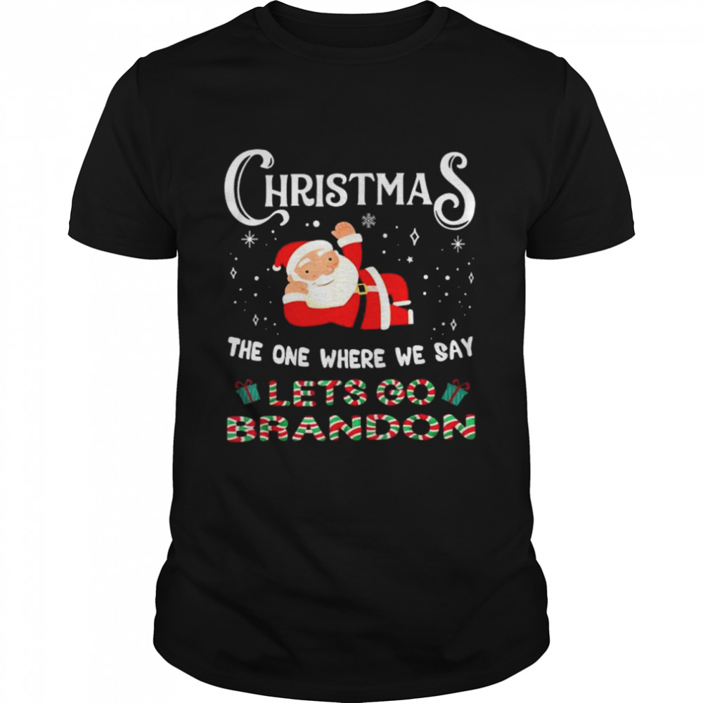 Christmas Let’s Go Branson Brandon Anti Liberal Tee  Classic Men's T-shirt