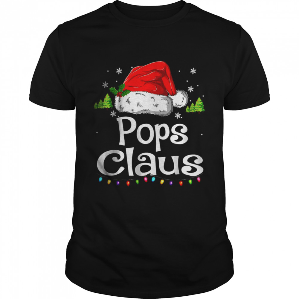 Pops Claus Christmas Pajama Family Matching Xmas T- Classic Men's T-shirt