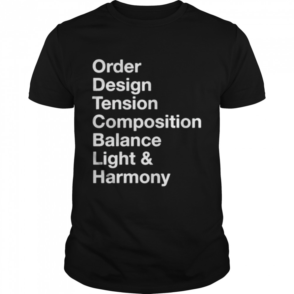Order design tension composition balance light and harmony shirt Classic Men's T-shirt