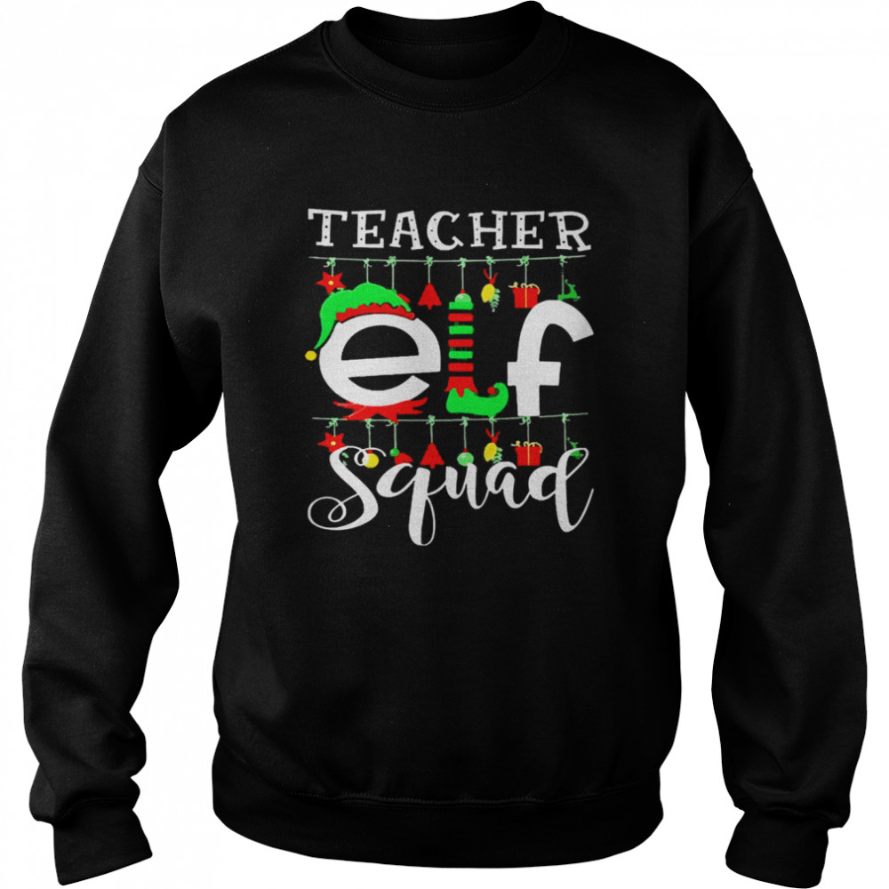 Teacher Elf Squad Family Christmas Sweater Unisex Sweatshirt