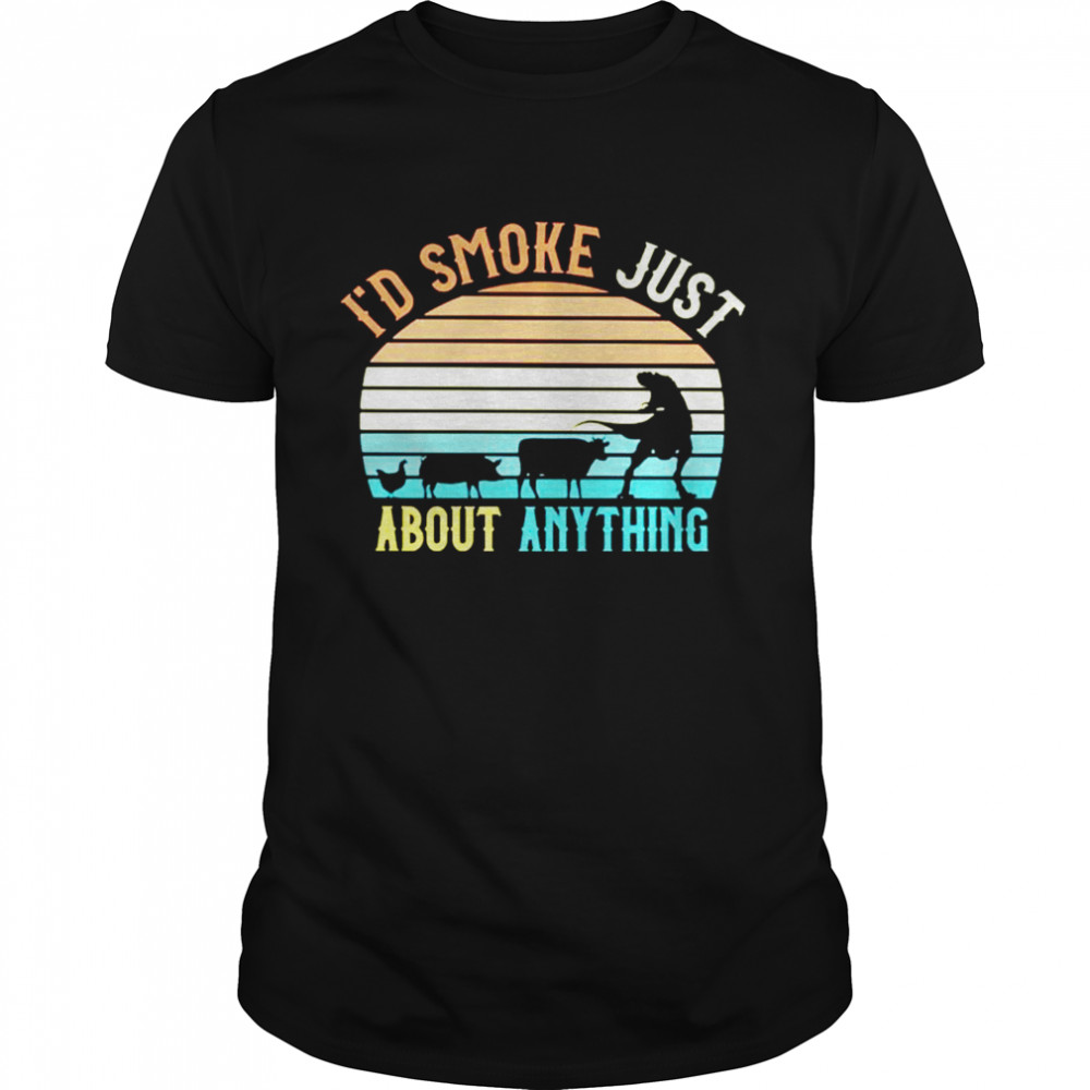 Id smoke just about anything vintage shirt Classic Men's T-shirt