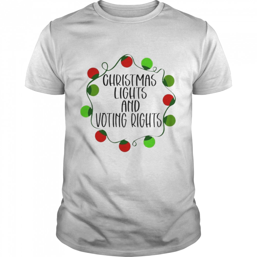 Best christmas lights and voting rights sweater Classic Men's T-shirt