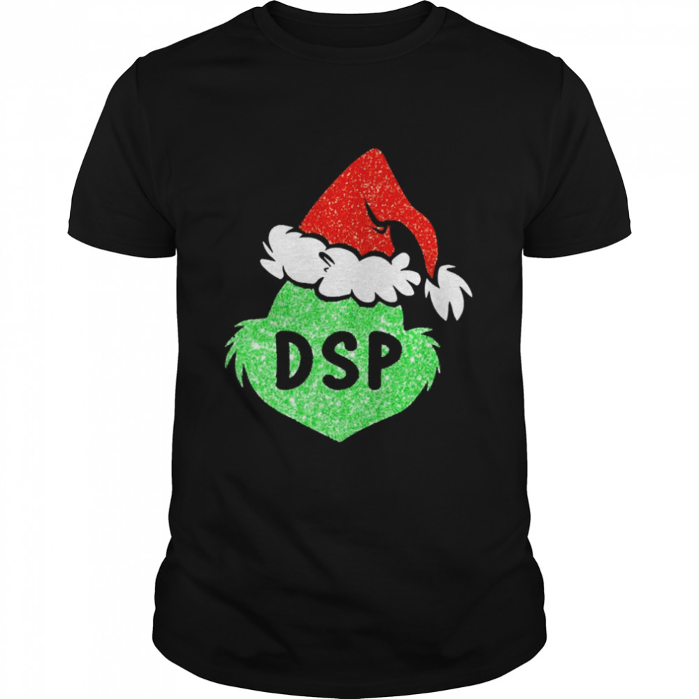 Santa Grinch Silhouette DSP Christmas Sweater  Classic Men's T-shirt