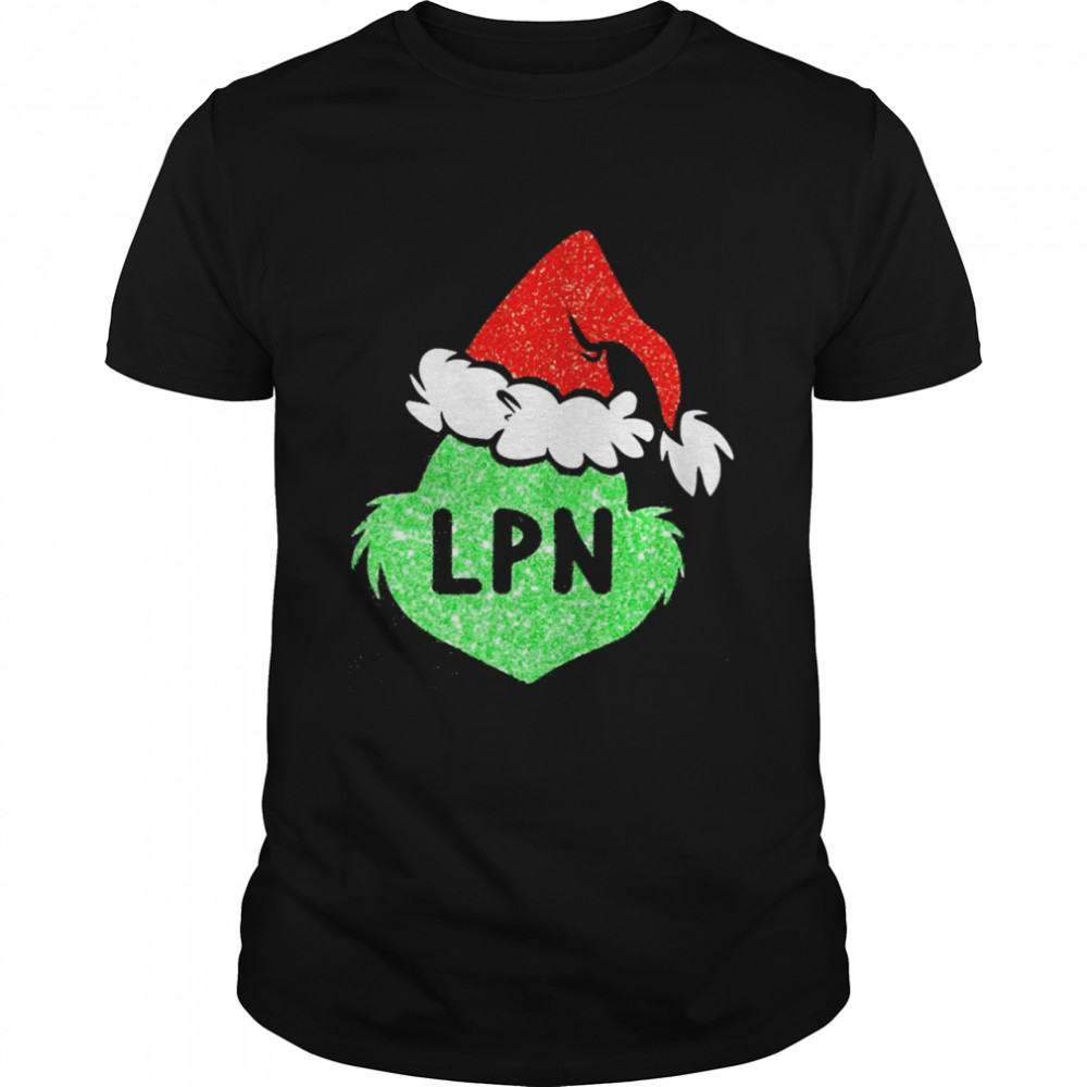 Santa Grinch Silhouette LPN Christmas Sweater  Classic Men's T-shirt