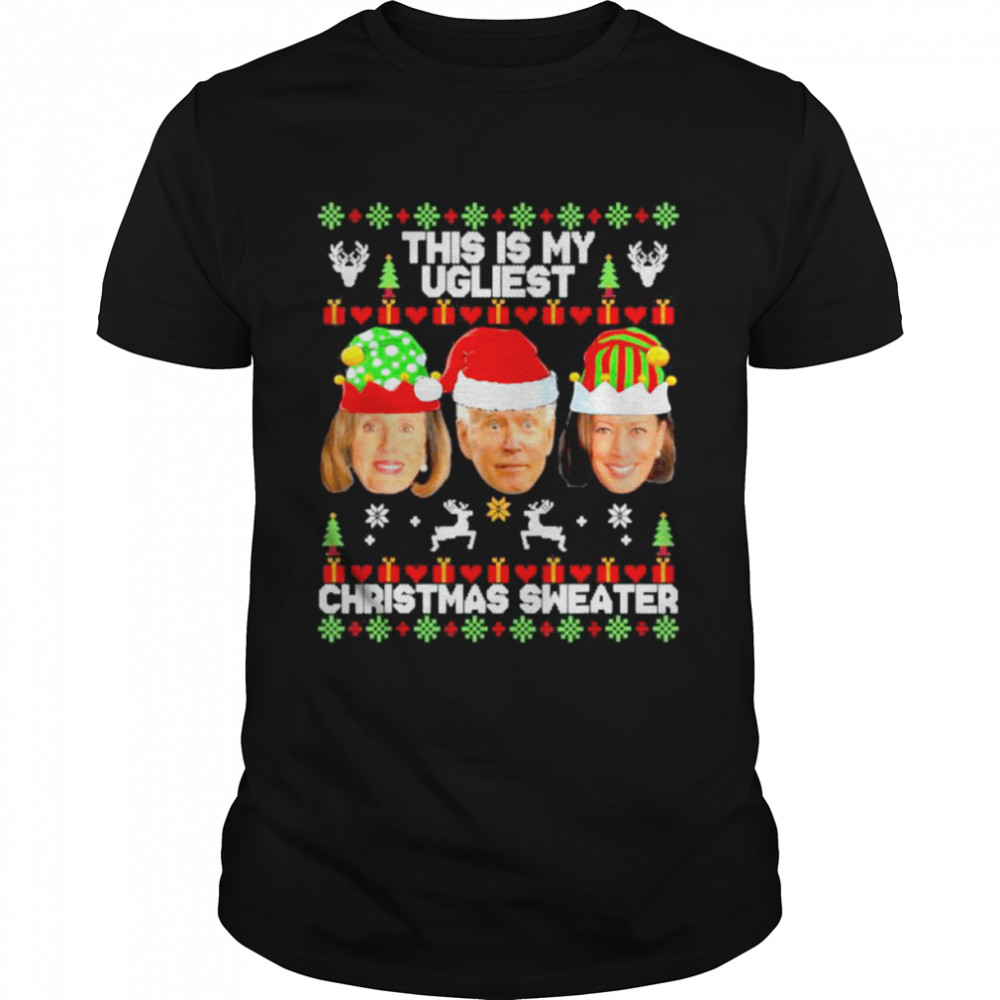 This Is My Ugliest Christmas Anti-Biden Sweater Xmas Shirt