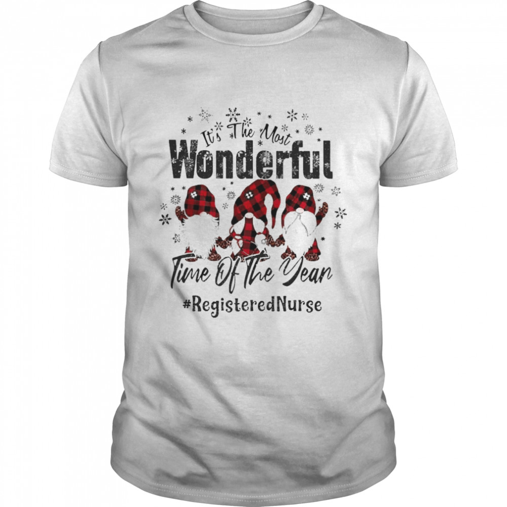 It’s The Most Wonderful Time Of The Year Registered Nurse Christmas Sweater  Classic Men's T-shirt