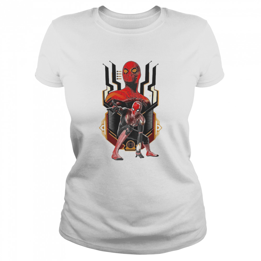 Marvel Spider-Man No Way Home Nanotech Spider Suit  Classic Women's T-shirt
