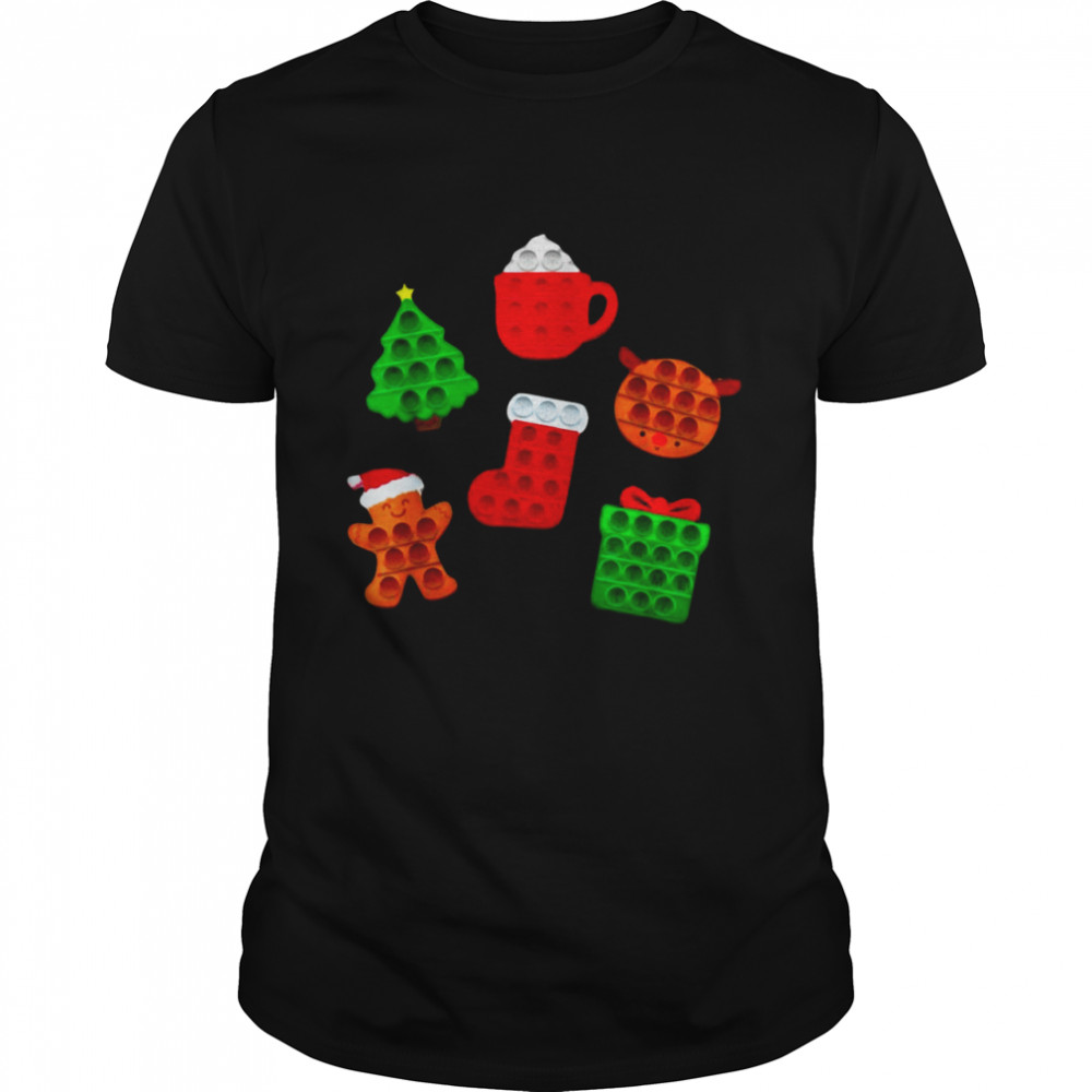 Pop Up Fidget Game Christmas Sweater Shirt