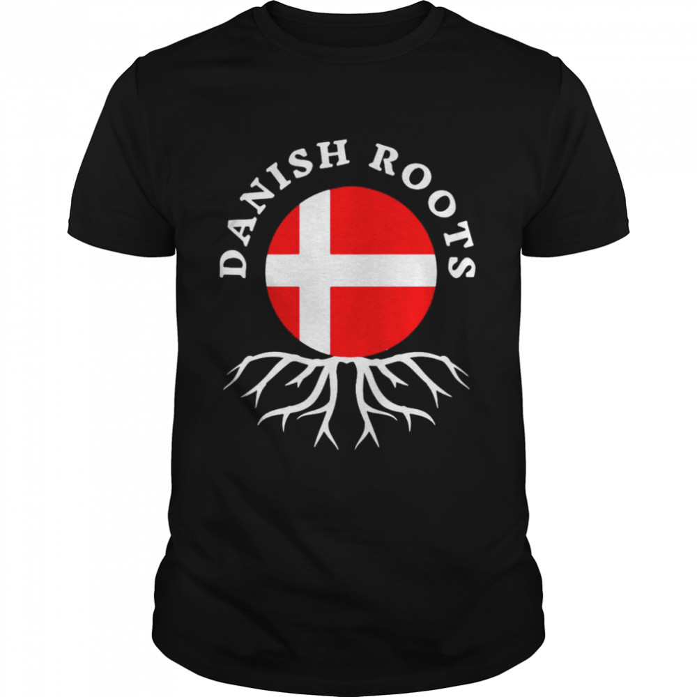 danish Roots Tree Flag  Classic Men's T-shirt