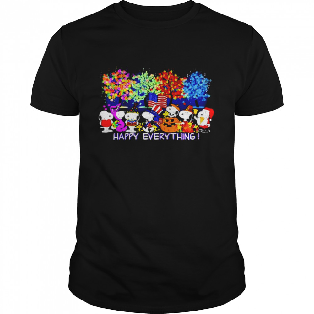 Snoopy Happy Everything Holiday shirt