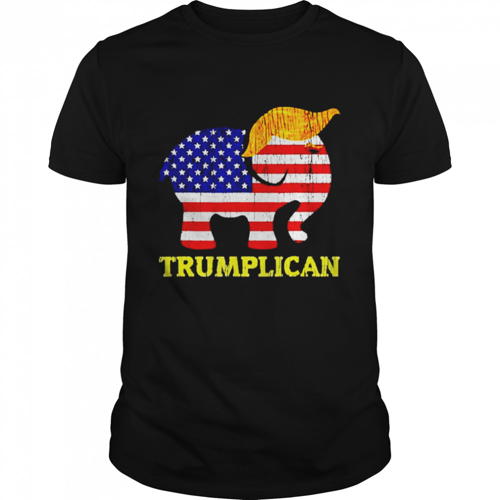 Trumplican Elephant American flag shirt Classic Men's T-shirt