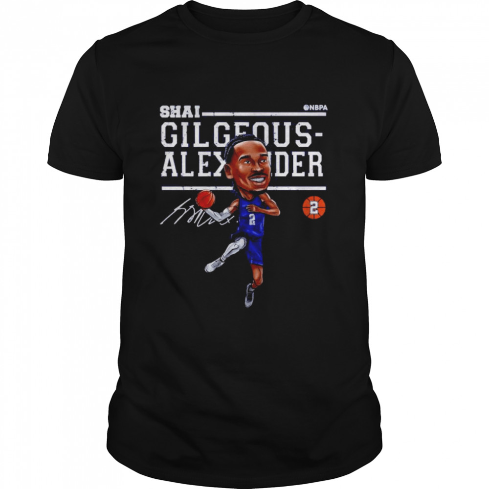 Shai Gilgeous-Alexander Oklahoma City Cartoon shirt Classic Men's T-shirt