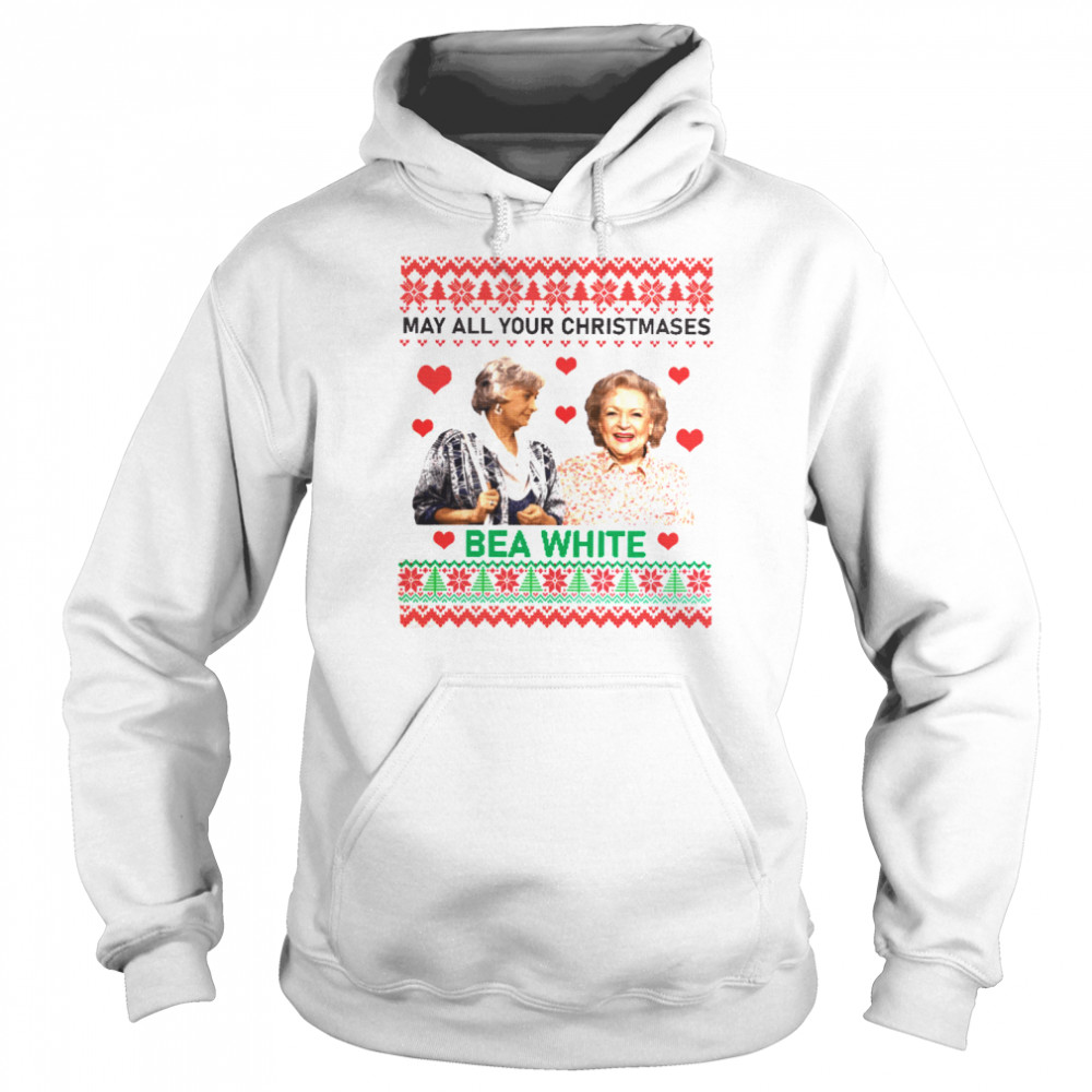 May all your christmases bea white shirt Unisex Hoodie