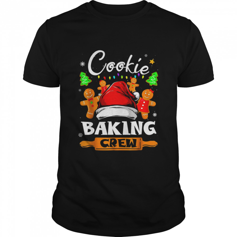 CookieBakingCrew Christmas Santa FamilyGingerbreadFunny  Classic Men's T-shirt