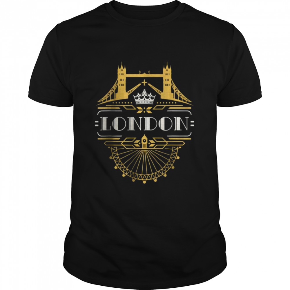 London England Art Deco Souvenir T-Shirt