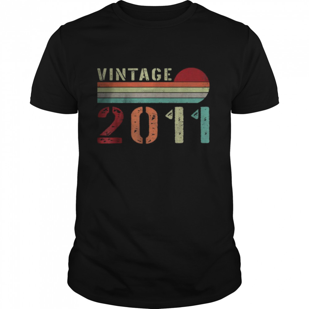 Vintage 2011 11 Years Old 11th Birthday T-Shirt