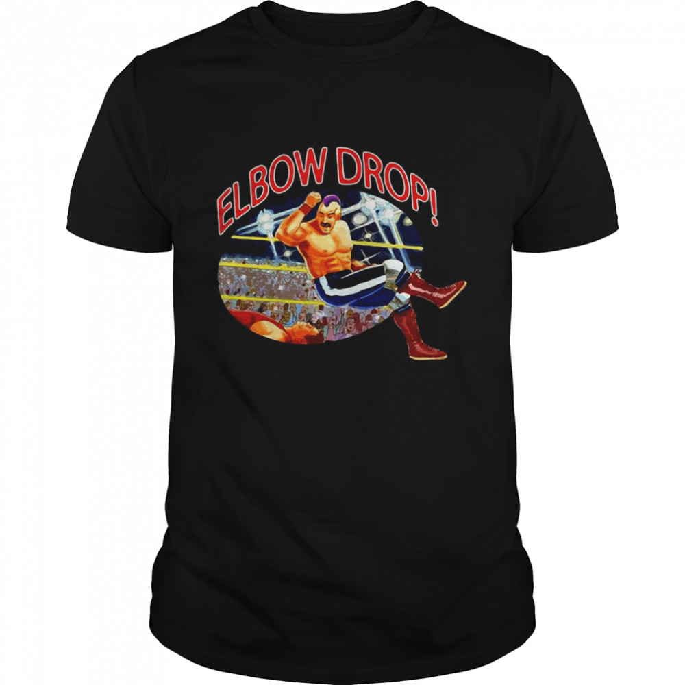 Elbow Drop Pro Wrestling Art  Classic Men's T-shirt