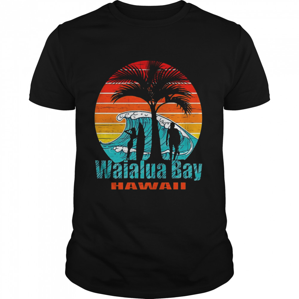 Waialua Bay Hawaii Surfing Premium Shirt
