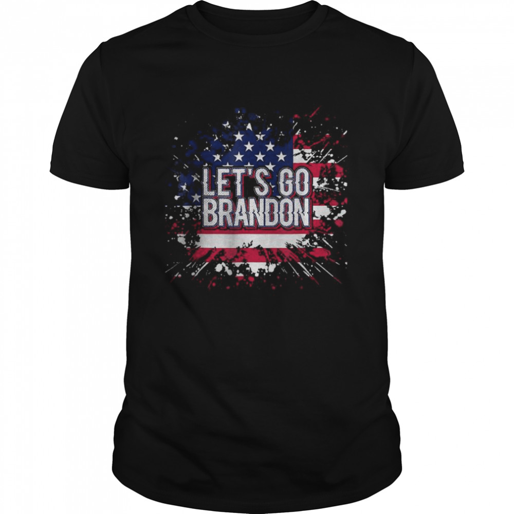 Let’s Go Brandon Conservative US Flag T-Shirt