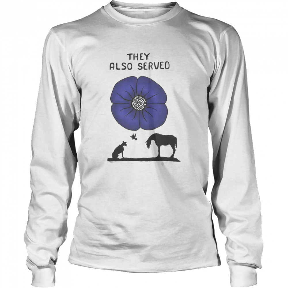 Tonga Animal They Also Served Purple Poppy  Long Sleeved T-shirt
