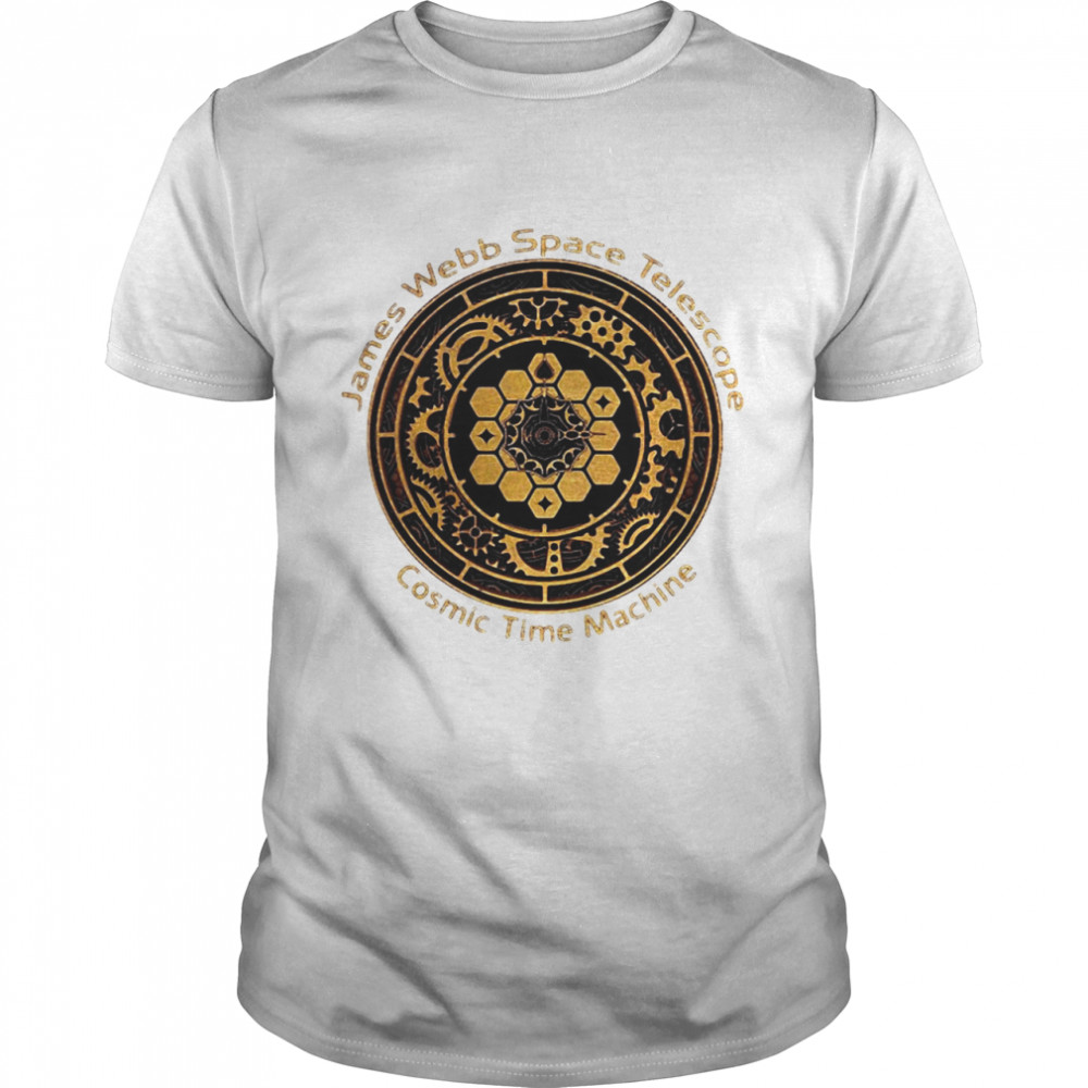 Jwst James Webb Space Telescope Cosmic Time Machine Brass  Classic Men's T-shirt
