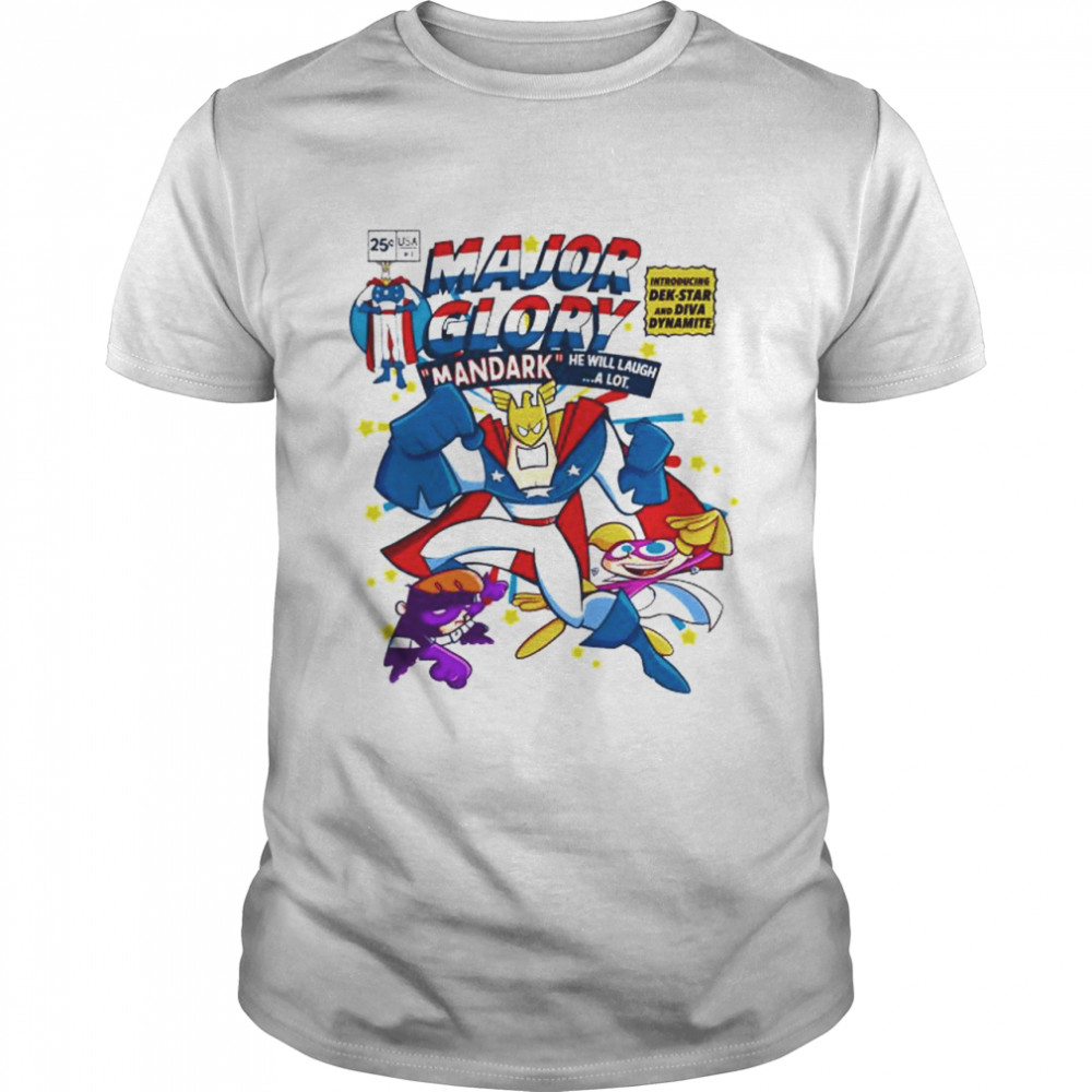 dexter’s Laboratory major glory comic shirt