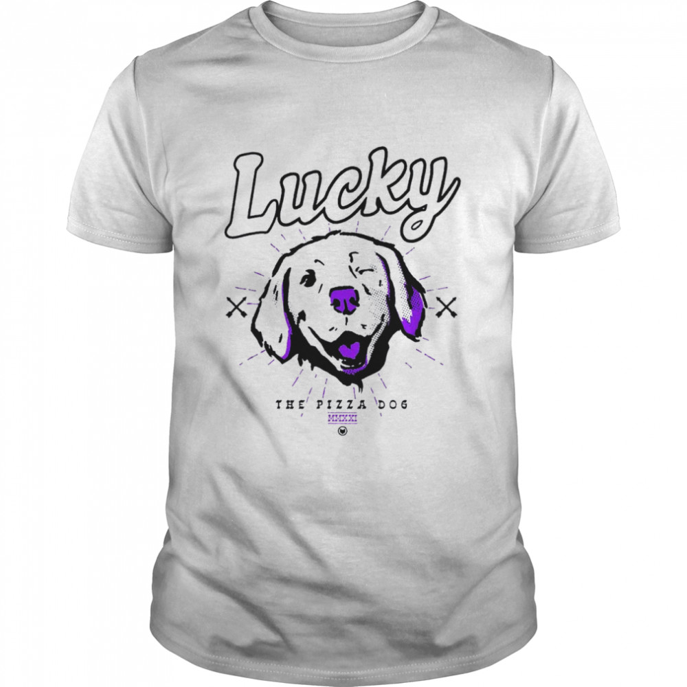Marvel Hawkeye Disney Plus Lucky The Pizza Dog Line Art V-2 Shirt