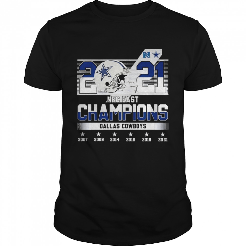 2021 Nfc East Champions Dallas Cowboys 2007 2021  Classic Men's T-shirt