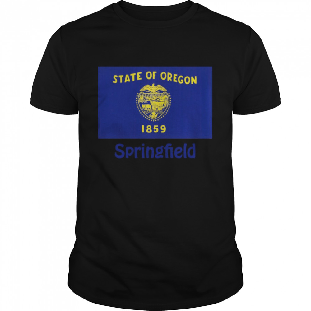 Springfield Oregon USA Flag Souvenir Shirt