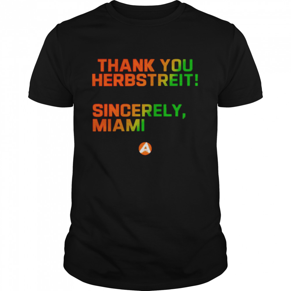 Thank you herbstreit sincerely miami shirt Classic Men's T-shirt