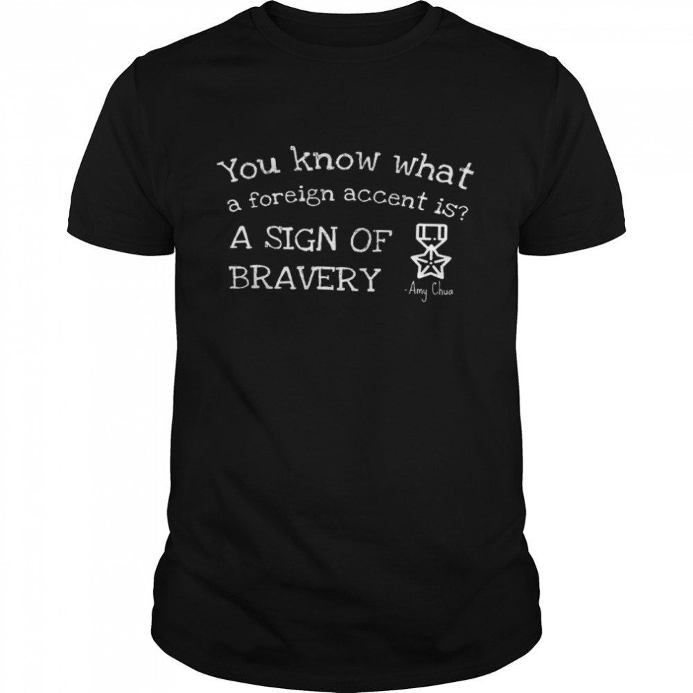 You Know What A Foreign Accent Is A Sign Of Bravery  Classic Men's T-shirt
