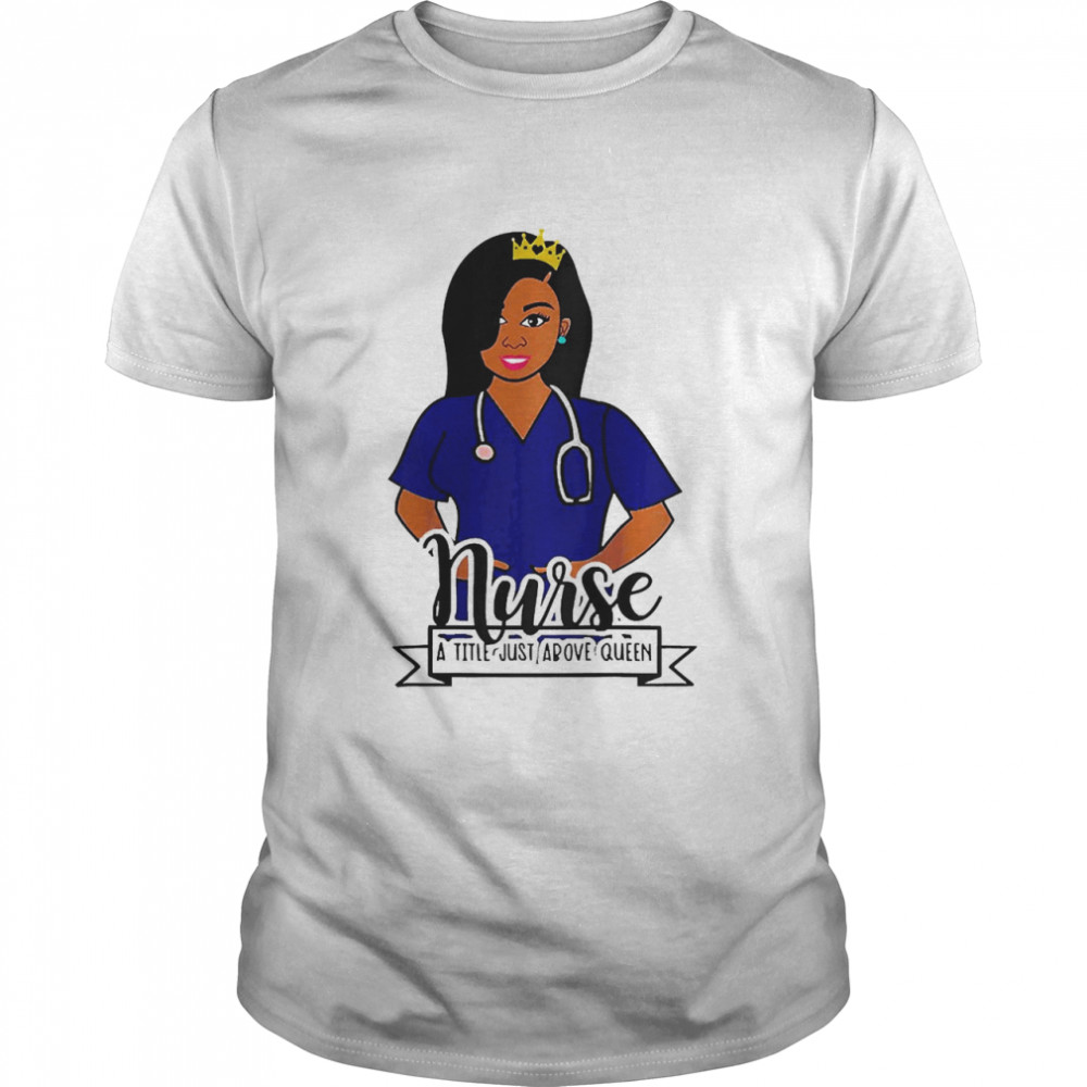 African American Nurse Queen Black Woman Caregiver Raglan Baseball  Classic Men's T-shirt