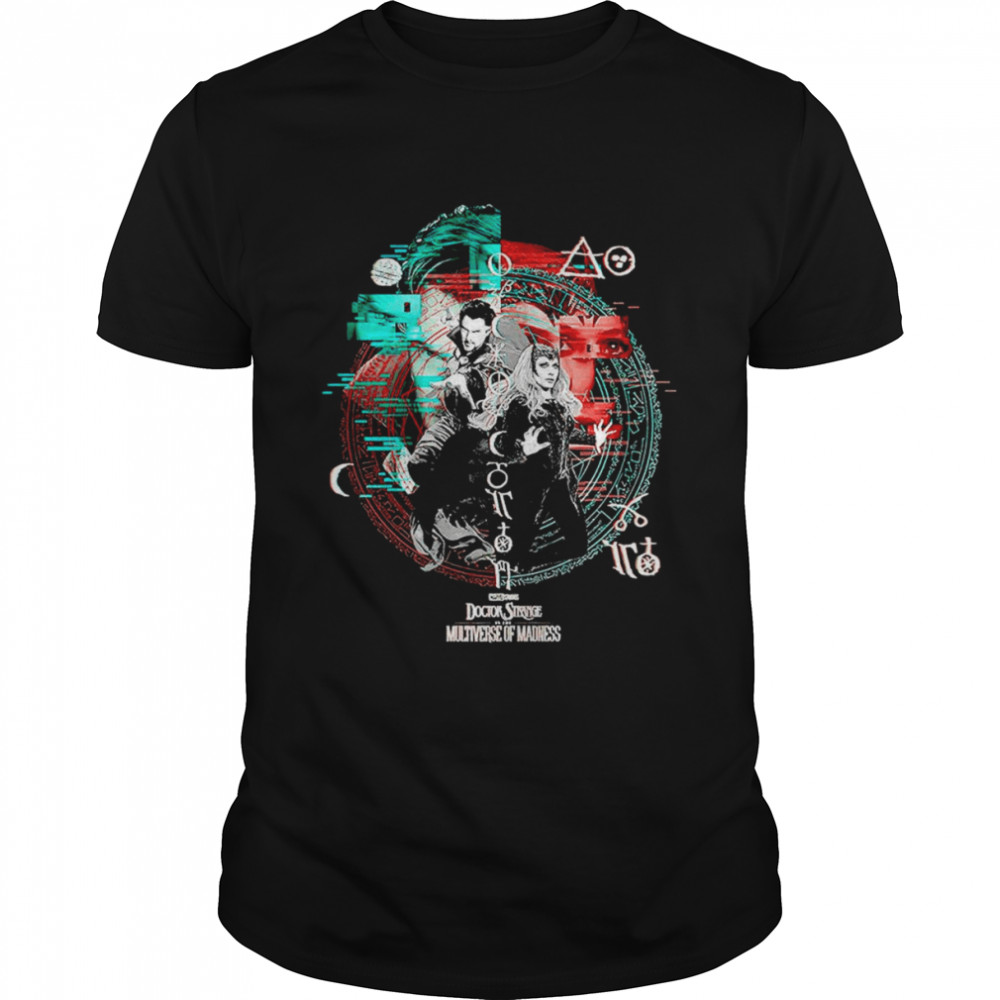 Doctor Strange 2 Strange And Scarlet Witch Glitch  Classic Men's T-shirt