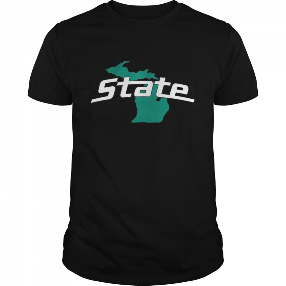 Michigan State Spartans State Maps Shirt