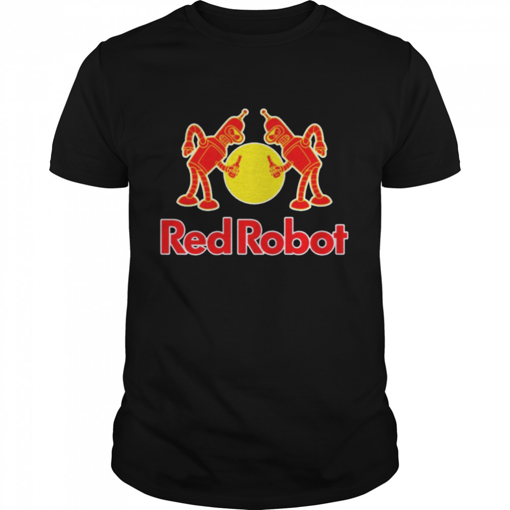 Red Bull red robot shirt