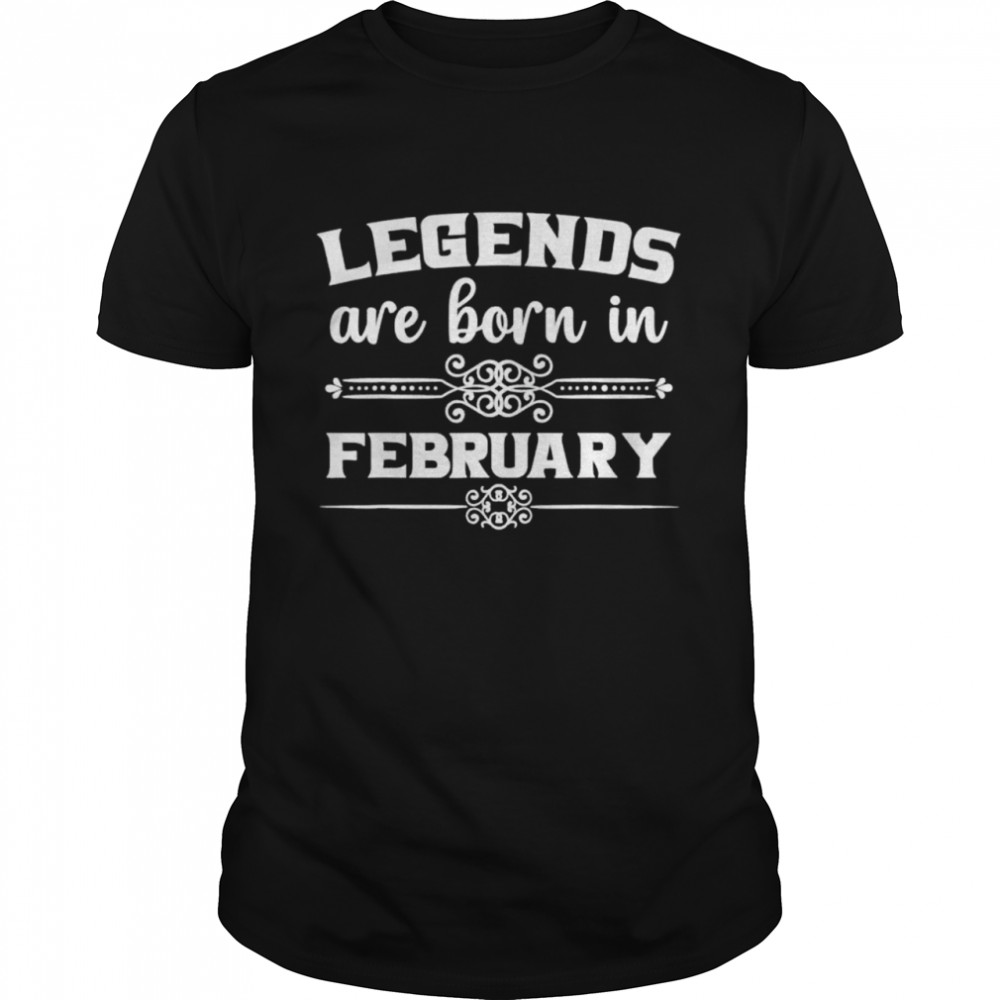 Legends Are Born In February shirt Classic Men's T-shirt