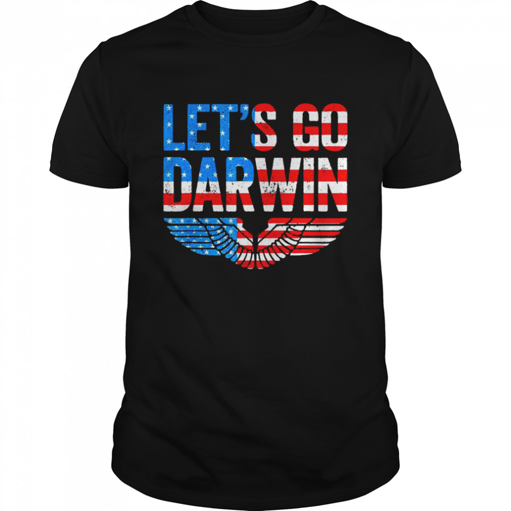 Let’s Go Darwin US Flag Vintage  Classic Men's T-shirt