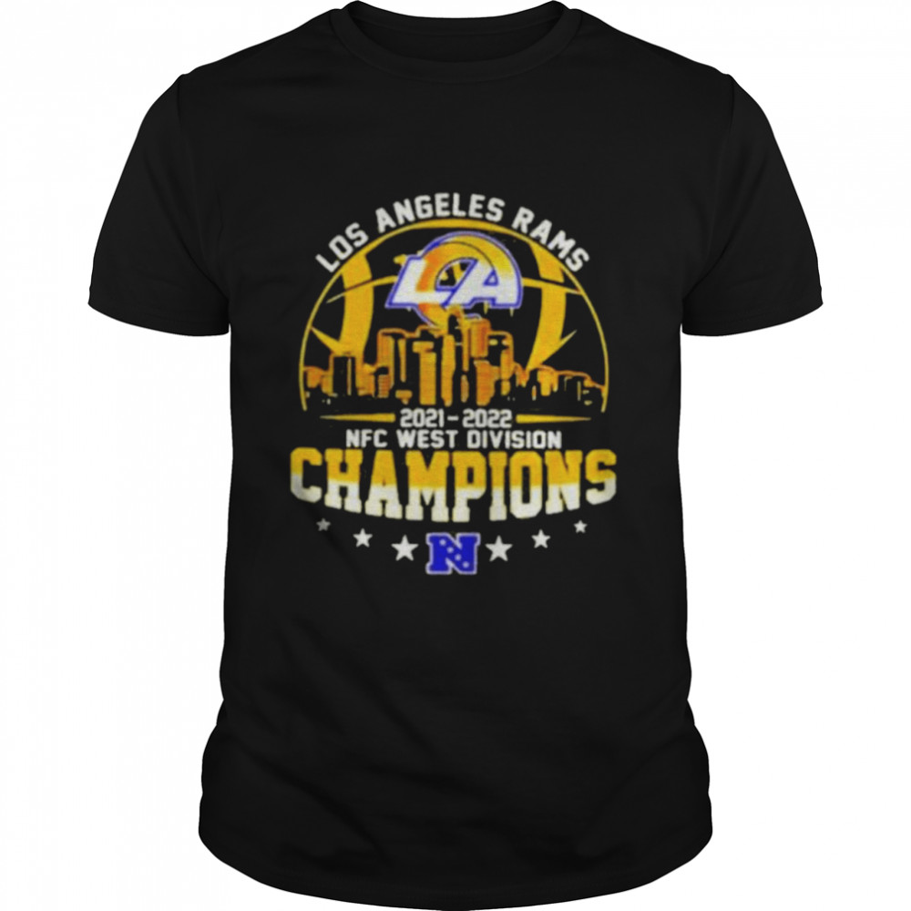 Los Angeles Rams Wins Champions 2022 NFC West Division  Classic Men's T-shirt