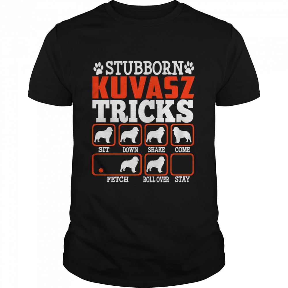 Stubborn Kuvasz HundeTricks lustiger Welpen Liebhaber Langarmshirt  Classic Men's T-shirt