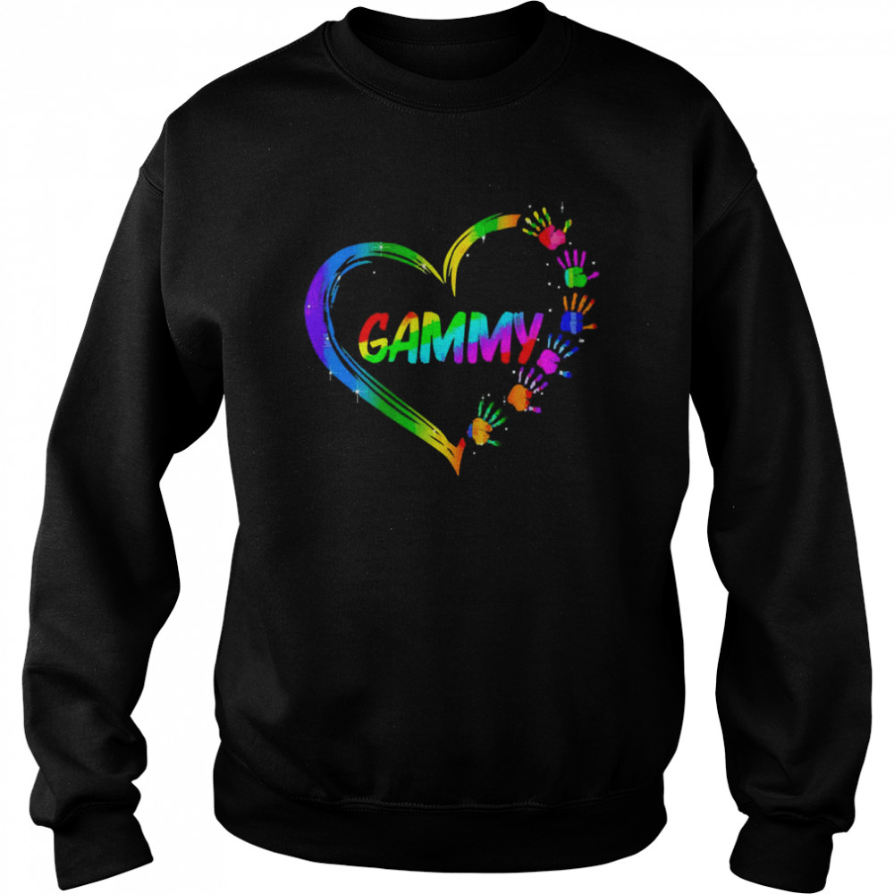 Gradient Heart Shape Gammy  Unisex Sweatshirt