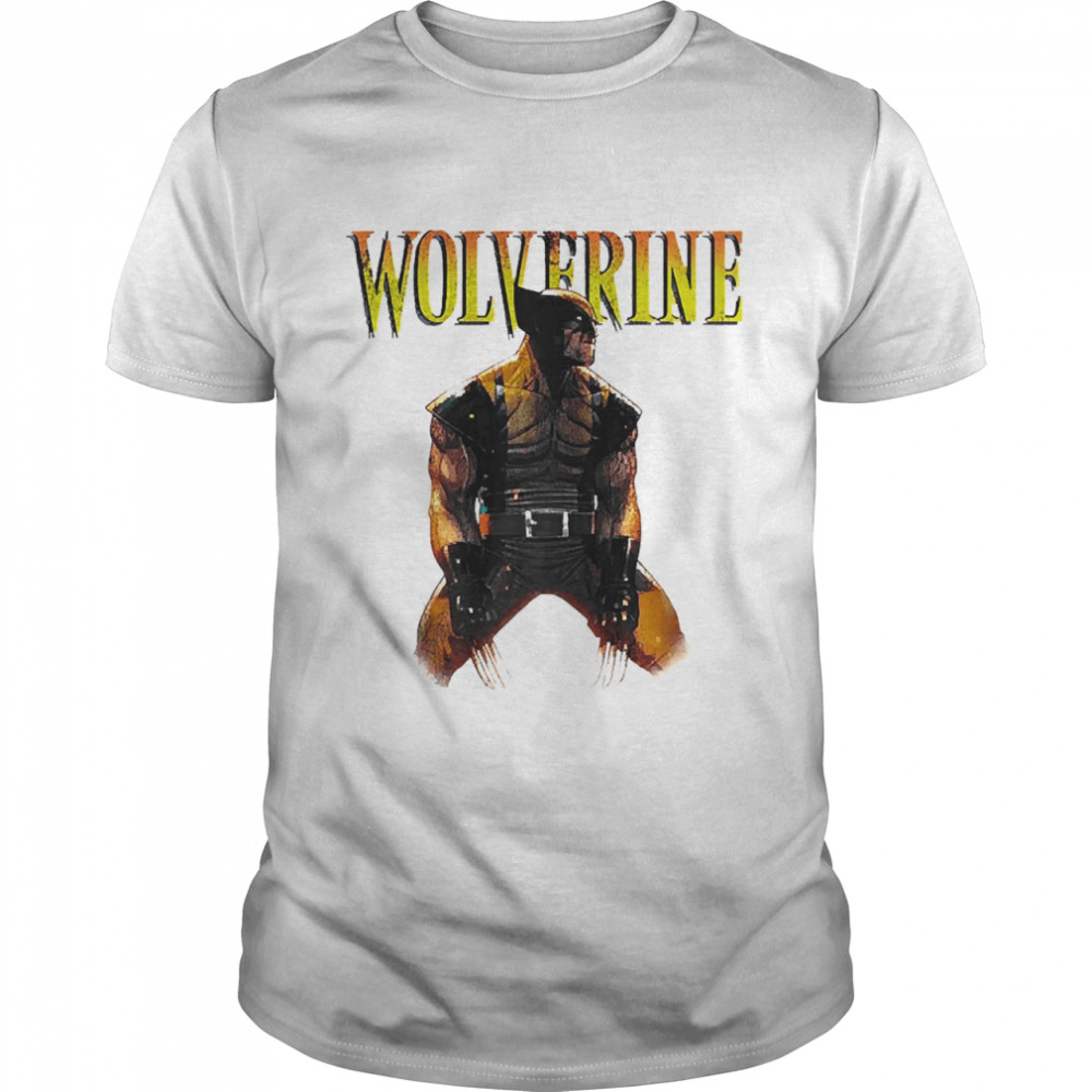 Marvel X Men Wolverine Side Profile Logo Shirt