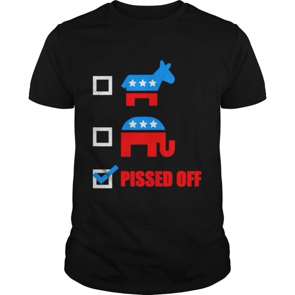 Donkey Elephant Pissed Off 2020 Election Trump Democrat shirt