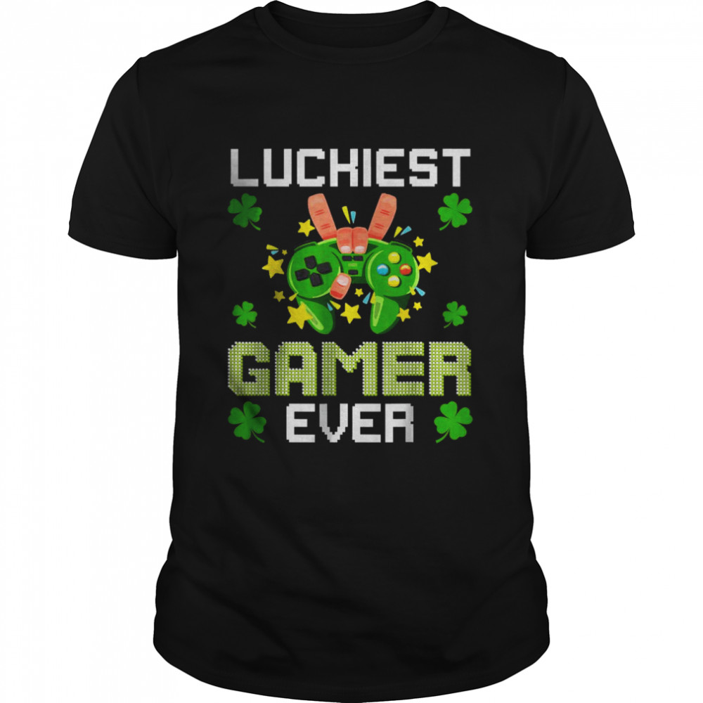 Luckiest Gamer Ever St. Patrick’s Day  Classic Men's T-shirt