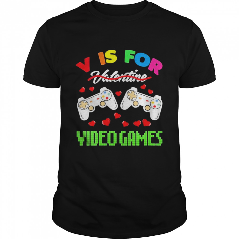 Womens Video Games Valentine Day  Classic Men's T-shirt