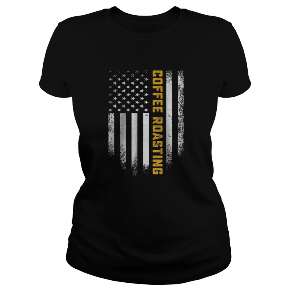 Vintage American Flag Coffee Roasting Classic Women's T-shirt