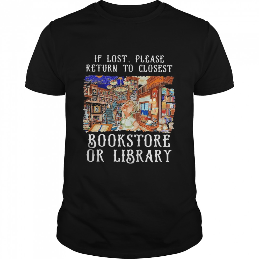 If Lost Please Return To Closest Bookstore Or Library  Classic Men's T-shirt