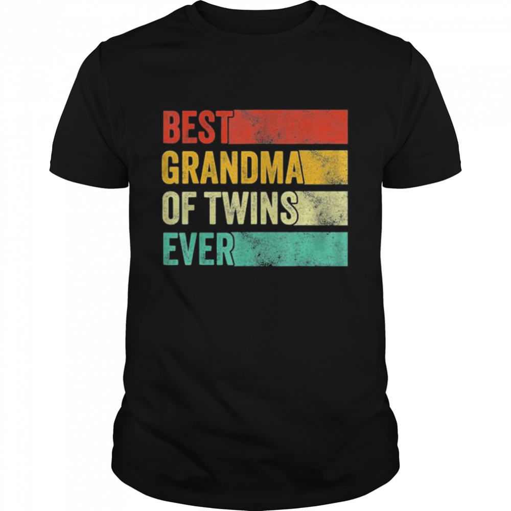 Best Grandma of Twins Pregnancy Announcement Vintage shirt Classic Men's T-shirt
