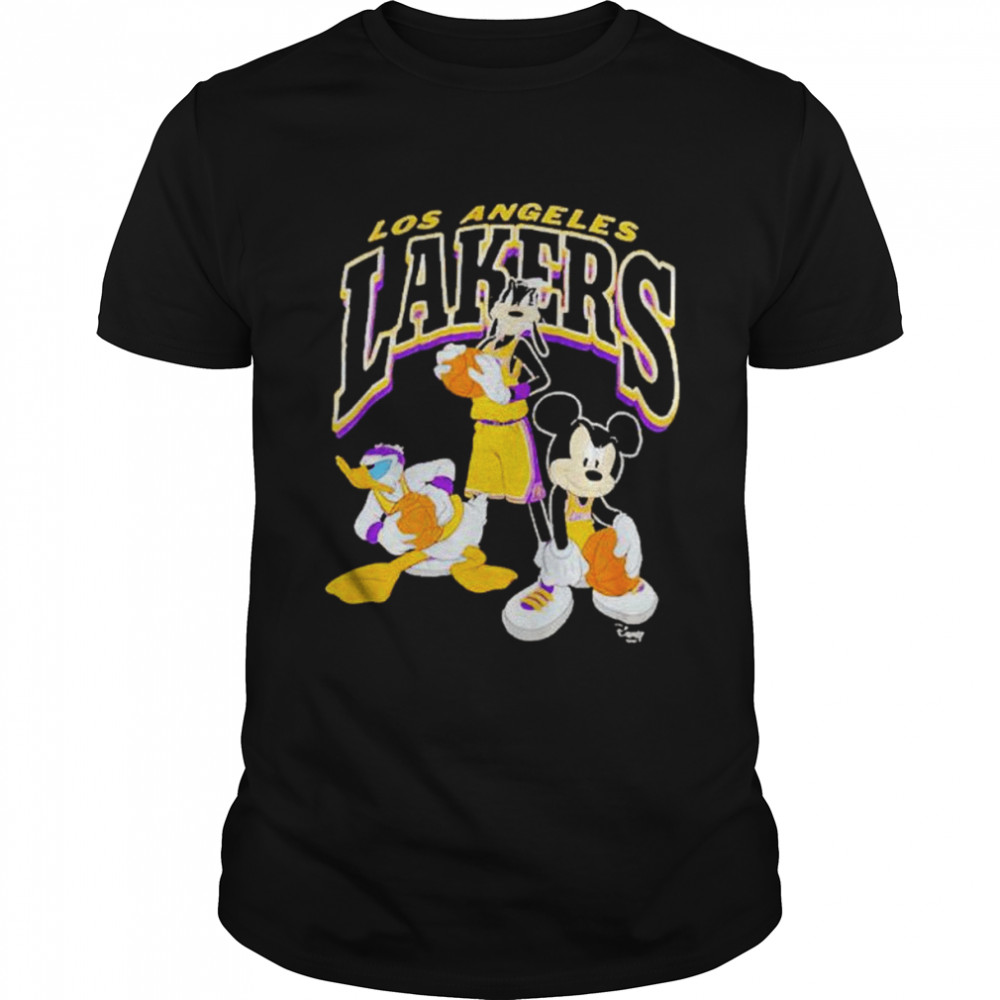 Disney Mickey Squad Lakers Junk Food shirt Classic Men's T-shirt
