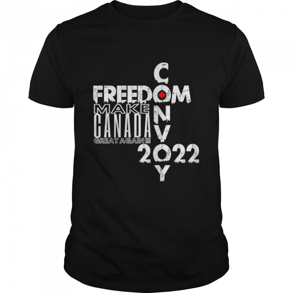 Freedom Convoy 2022 Make Canada Great Again Support Truckers shirt Classic Men's T-shirt