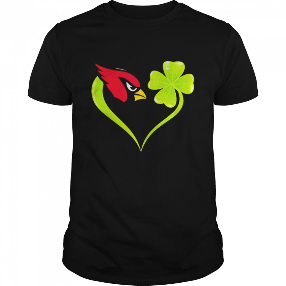 Arizona Cardinals shamrock heart St Patrick’s day shirt Classic Men's T-shirt